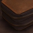 thumbnail image 6 of Double-layer Cowhide Key Bag Zip Type Leather Key Wallet Pouch Bag for Men Women Gift, 5.5*9*4cm, 6 of 10