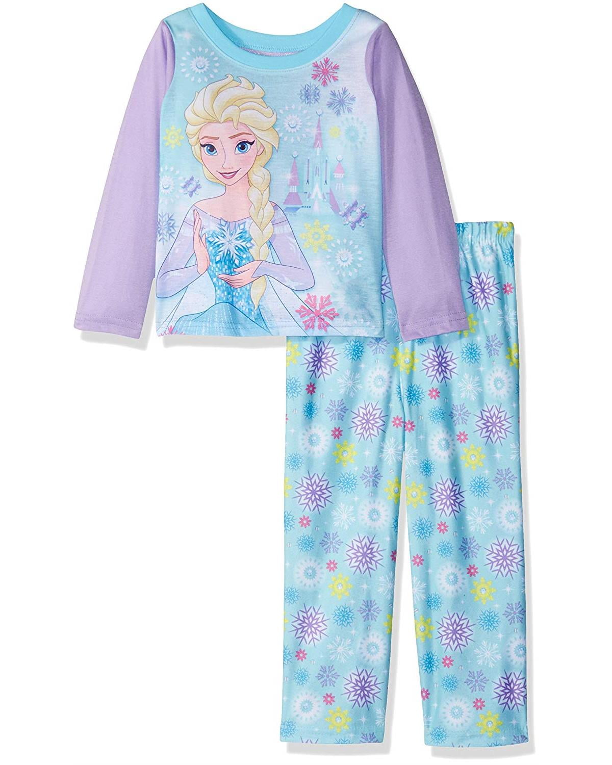 Disney Disney Toddler Girls' Elsa Frozen Pajama Top and Pajams Pants Sleepwear Set, Elsa