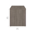 thumbnail image 2 of Bestar Ridgeley Contemporary Engineered Wood Desk Shell in Silver Maple/White, 2 of 11