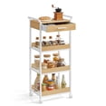 thumbnail image 1 of Carrito de almacenamiento VASAGLE enrollable de 4 niveles con cajón, 30 x 46 x 96 cm, 1 of 6