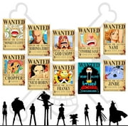 7 PCS Anime One Piece Wanted Bounty Posters, New Edition Nika Luffy, Law, 3 Billion, New Four Emperors 38×27cm (15×11in)