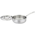 thumbnail image 3 of Cuisinart Multiclad Pro Tri-Ply Stainless Steel 5.5 Qt. Sauté Pan W/Helper & Cover, 3 of 3
