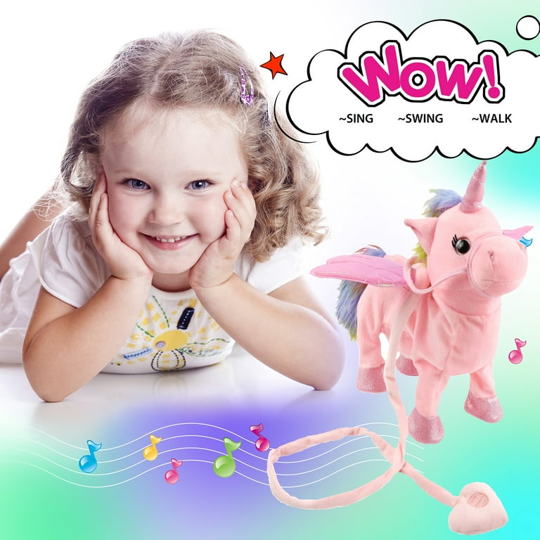 Houwsbaby Walking Unicorn Singsing Pegasus Interactive Cuddle Plush Toy Musical Space Unicorn 10
