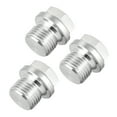 thumbnail image 1 of Tapón de cabeza hexagonal macho M20 x 1.5 - Tapón de rosca sólida de acero inoxidable 304 resistente a la corrosión 3 piezas, M16, 1 of 3