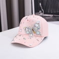 thumbnail image 2 of HuangHuanChen Womens Baseball Cap with Diamonds Adjustable Breathable Baseball Cap For Women Men Sequins Casual Sports Cap Hat Sun Hat Visor Snapback Dad Hat Pink One Size, 2 of 7