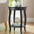 thumbnail image 2 of Better Homes & Gardens Round Accent Table with Drawer, Black, 2 of 4