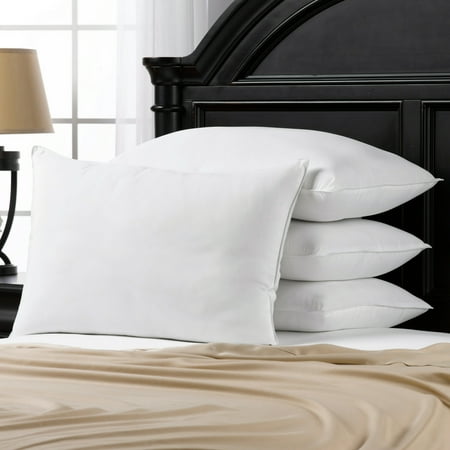 Overstuffed Plush Allergy Resistant Gel Filled Side/Back Standard Sleeper Pillow - Set of