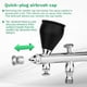 thumbnail image 5 of Dual Action Airbrush Fluid Cups Quick Remove Air Cap Nozzle for Car Model DIY Painting Makeup Nail Art Cake Decorating-D, 5 of 5
