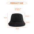 thumbnail image 2 of Sombrero de invierno para mujer Sombrero cálido de pescador Sombrero de bambú para hombres y mujeres de Cachemira de cordero Sombrero de olla de color sólido MFZFUKR BST3035339-1, 2 of 6