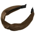 thumbnail image 5 of Unique Bargains Knotted Headbands Hairband for Women 1.2 Inch Wide 1 Pcs Coffee Color, 5 of 7