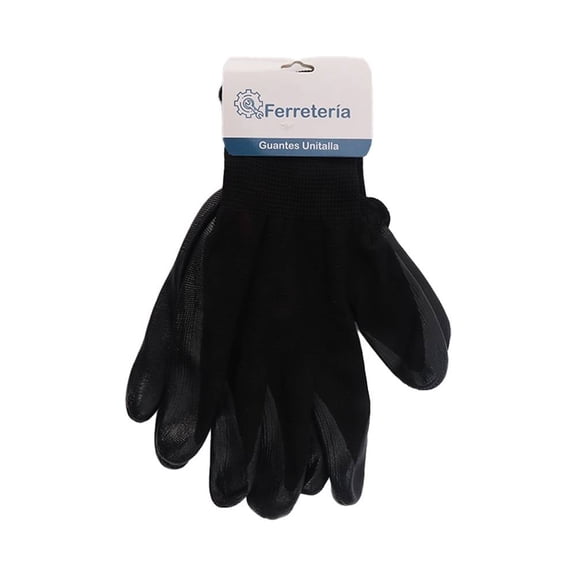 Guantes Prichos de Nitrilo Antiderrapantes Unitalla Negro
