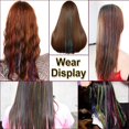 thumbnail image 5 of Paquetes de cabello de 6 colores, extensiones de cabello de 90 cm, kit de extensiones de cabello, peinados con brillo para cabello brillante, extensiones de cabello con brillo, 5 of 5