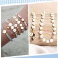 thumbnail image 6 of 1 Box 116Pcs Natural Freshwater Shell Beads Flat Shell Charms 6mm Small Floral White Loose Spacers Strands Findings for Jewelry Making Earrings Necklaces Bracelets DIY Crafts, 6 of 7