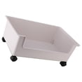 thumbnail image 1 of Ounissouiy Contenedor de almacenamiento de gran tamaño con ruedas, armario, oficina, habitación para niños Almacenamiento y organización del hogar Blanco 47 x 29.5 x 19 cm, 1 of 6