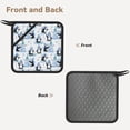 thumbnail image 2 of Sikiie Playful Penguins and Snowmen Pot Holders Kitchen Insulation Mats Heat Resistant Pot-Holder Oven Anti-Scald Pads for Cooking Baking, 7.1*7.1inch, 2 of 8