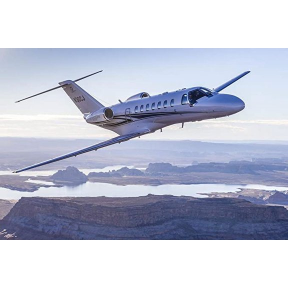 Iconic Arts Laminated 36x24 Poster: Cessna Citation CJ3 Business Jet Gains Brazilian Certification