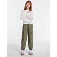 thumbnail image 2 of Wonder Nation Girls Cargo Jogger Pants, Sizes 4-18, 2 of 14
