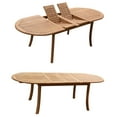 thumbnail image 2 of Grade-A Teak Dining Set: 8 Seater 9 Pc: 94" Double Extension Oval Table And 8 Veranda Arm Chairs Outdoor Patio WholesaleTeak #WMVR3, 2 of 4