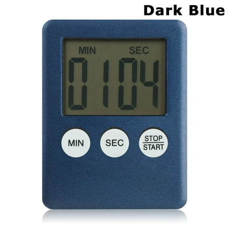 

Magnetic Multifunction Touch Screen Smart Home Count-Down Up Kitchen Timer Cooking Alarm Digital Electronic Clock DARK BLUE