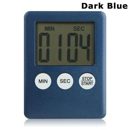 

Magnetic Multifunction Touch Screen Smart Home Count-Down Up Kitchen Timer Cooking Alarm Digital Electronic Clock DARK BLUE