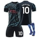 thumbnail image 1 of 2324 Manchester City 2 Away Football Jerseys Short Pantyhose Set New Season Short Pantyhose Adult Children's Size Set, 1 of 4