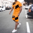 thumbnail image 2 of Men's Suits Product Classification Men's 3D Short Sleeve Beach Sports Shorts Set for Activewear and Travel, 2 of 4