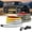 Amber White, variant on Nilight 2-Piece 70 Inch LED Strobe Strip Lights for Truck Running Board, Blue White Flexible Side Warning Safety Flashing, IP67 Waterproof