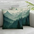 thumbnail image 3 of COMIO  Beautiful Green Mountain Landscape Rustic Farmhouse Style Decorative Throw Pillow Cover Cushion Case for Sofa Couch Housewarming Gift Home Decor, 3 of 5