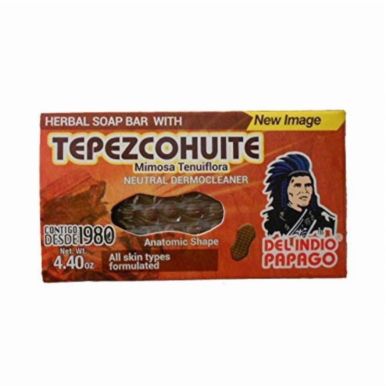 DEL INDIO PAPAGO Tepezcohuite Soap Bar 4.40 oz (mimosa tenuiflora)