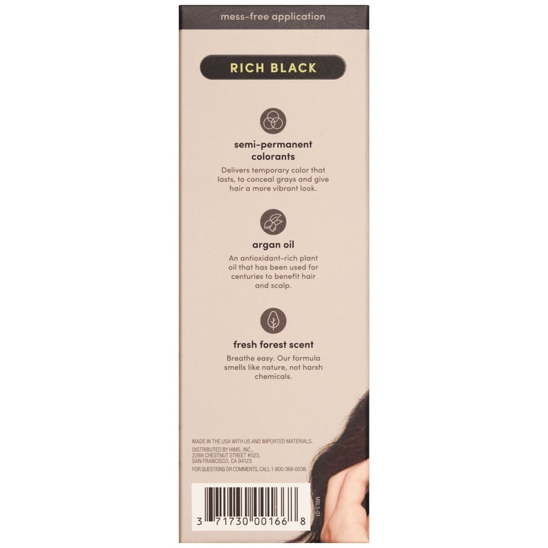 Hims Under Cover Hair Color & Conditioner for Men, Black photo 7