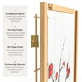 thumbnail image 4 of Oriental Furniture 7 Ft Tall Cherry Blossom Shoji Screen, Natural, 6 panel, 4 of 6