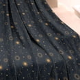 thumbnail image 3 of Dark Blue Sun Moon Pattern Blanket,Comfortable Soft Flannel Throw Blanket,All Season,Warm Lightweight Blankets for Sofa Bed Couch Living Room Chair,40"x50", 3 of 4
