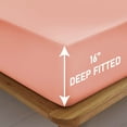 thumbnail image 3 of IR Imperial Rooms Fitted Sheet Deep Pocket Extra Soft Brushed Microfiber 1800 Series Peach King, 3 of 11