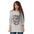 thumbnail image 3 of USA Live Free American Bald Eagle Plus Size Long Sleeve Graphic Tee Shirt Brisco Brands 2X, 3 of 6