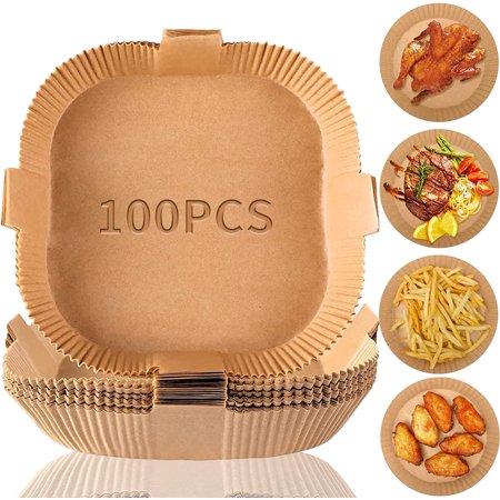 Air Fryer Disposable Liners, 100PCS Nonstick Food Grade Baking Paper, Oil-proof