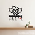 thumbnail image 2 of Craftnamesign Custom Golden Retriever Metal Key Holder, Puppy Decor Key Holder, Metal Coat Rack, 2 of 5