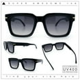 thumbnail image 2 of Gentlemanly Retro Thick Horn Rim Oversized Plastic Fashion Sunglasses Black - Smoke, 2 of 8