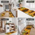 thumbnail image 5 of Beige Calligraphy Sunflower Pattern Kitchen Rugs Sets Of 3,Kitchen Runner Rugs Non Skid Washable,Decorative Kitchen Floor Mats for Kitchen,Sink,Laundry,17"x30"+ 17"x47" + 17"x59", 5 of 6