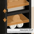thumbnail image 5 of Bathroom Storage Cabinet, 70.9 Inch Tall Bathroom Cabinet with Doors, Narrow Storage Organizers with Adjustable Shelf for Small Space, Black, 5 of 16