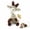 White Goat, variant on Orange Giraffe Calming Dog Toy with Rope – Durable Stuffed Dog Toy with Built-in Squeaker, Interactive Chew Toy for Small and Medium Breeds (Orange Giraffe)