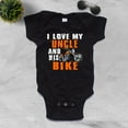 thumbnail image 2 of NanyCraft's I Love my Uncle and his Bike Baby Bodysuit, 2 of 2