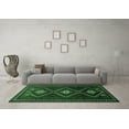 thumbnail image 3 of Ahgly Company Indoor Round Persian Emerald Green Traditional Area Rugs, 3' Round, 3 of 4