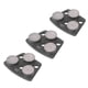 thumbnail image 5 of Paquete De 3 Zapatas De Pulido De Diamante Trapezoidal Zapata De Disco De Recubrimiento De Amoladora De Dientes De 3 Cilindros 30 Grano Negro Para Piso De Concreto Granito Piedra Mármol Ladrillo Piedr, 5 of 14
