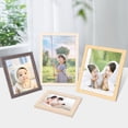 thumbnail image 4 of Euaioeiu Pine Wood Picture Frame for 5x7 Photos with Glass Front, Rustic Home Decor Frame for Wall or Tabletop Display, Elegant Gift for Wedding, Anniversary, and Family Memories, 4 of 8