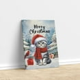 thumbnail image 3 of Merry Christmas American Shorthair Enjoys Catmas Winter Xmas Holiday Vertical Matte Canvas Poster Cat Lover Kitten Owner Gifts Wall Art Home Decor - 02022, 3 of 5