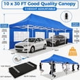 thumbnail image 5 of SANOPY Heavy Duty 10'x 30' Pop up Canopy, Commercial Canopy, Waterproof Outdoor Party Tent, Instant Wedding Canopy with 8 Removable Sidewalls, Carrying Bag, 5 of 7