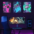 thumbnail image 6 of Video Game Wall Art Prints Set of 3, 12" X 16" Framed Gaming Decorations Canvas Print Colorful Gaming Themed Wall Decor Funny Game Poster Pictures for Boys Bedroom Playroom Living Room, 6 of 6
