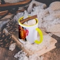 thumbnail image 5 of 3dRose, Curious Rooster, 15oz Two-Tone Yellow Mug, 5 of 7