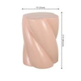 thumbnail image 3 of JONATHAN Y Yves 18" Modern Minimalist Rope Twist Ceramic Indoor/Outdoor Garden Stool, Pink, 3 of 6