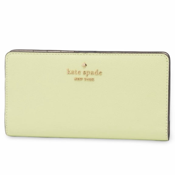 Kate Spade New York Women's Madison Slim Bifold Wallet (Matcha Latte)
